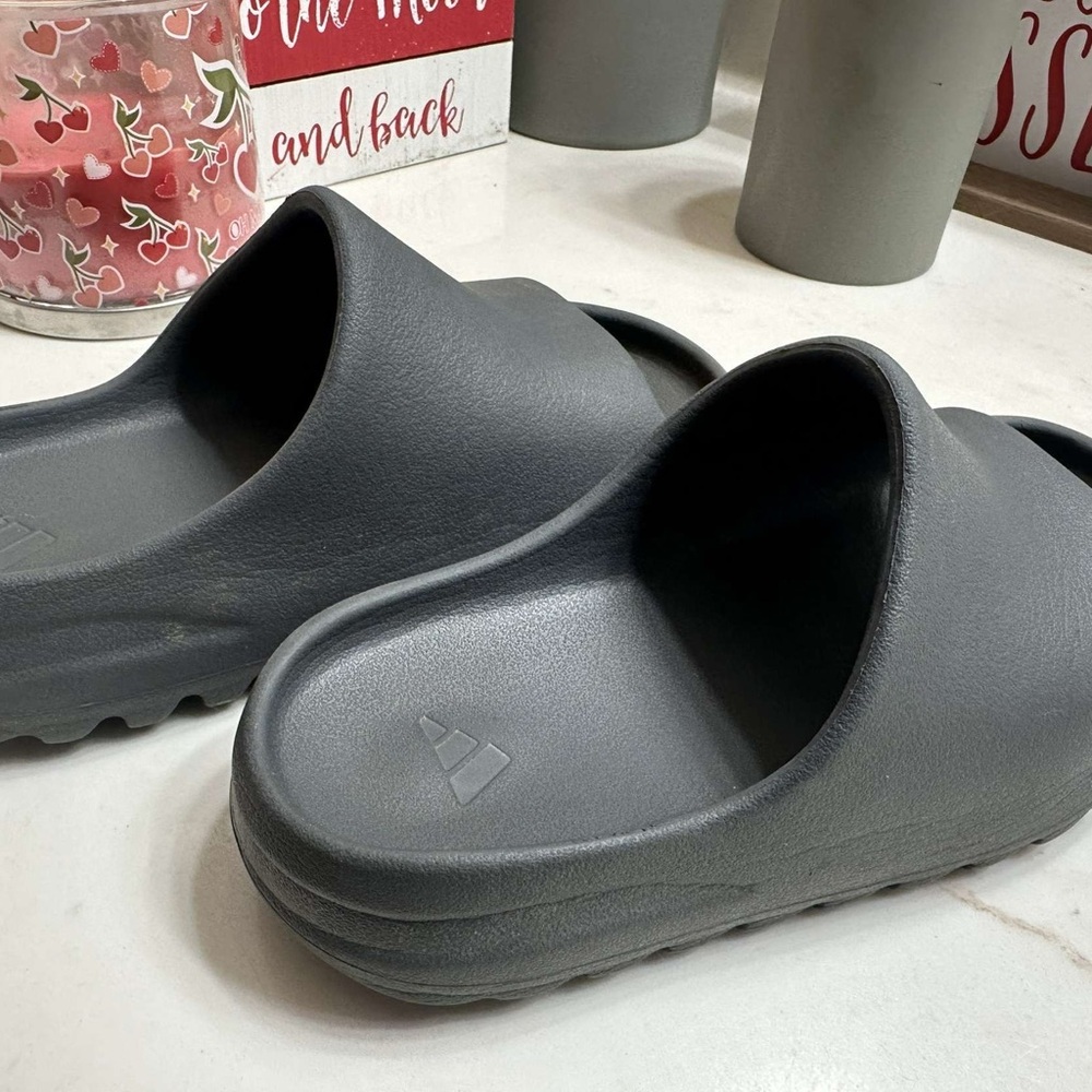 Adidas Charcoal Slide Sandals
